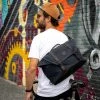Life Of Riley New Arrivals Waxed Canvas And Leather Messenger Bag
