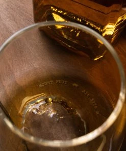 Life Of Riley Set Of Two Topographic Glasses - Featuring Denali And Fuji Mountians 10 Life Of Riley Set Of Two Topographic Glasses - Featuring Denali And Fuji Mountians