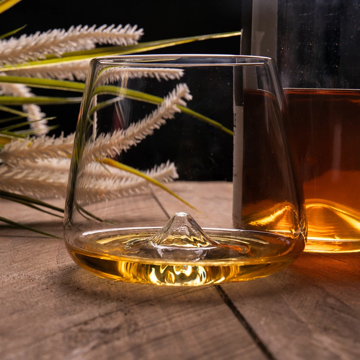 Life Of Riley Set Of Two Topographic Glasses - Featuring Denali And Fuji Mountians 3 Life Of Riley Set Of Two Topographic Glasses - Featuring Denali And Fuji Mountians