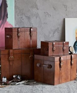 Life Of Riley Leather Cabin Trunk 15 Life Of Riley Leather Cabin Trunk