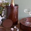Life Of Riley Leather Celebration Wine Cooler Gift For Couple