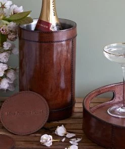 Life Of Riley Leather Celebration Wine Cooler Gift For Couple