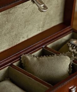 Life Of Riley Gifts Leather Watch Box For Five