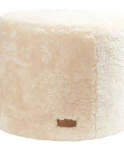 Life Of Riley New Arrivals Round Sheepskin Pouffe
