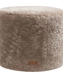 Life Of Riley New Arrivals Round Sheepskin Pouffe