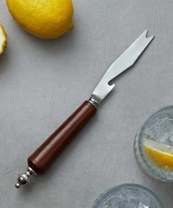 Life Of Riley Leather Garnish Knife Bar Tools