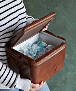 Life Of Riley Drinks Cases Leather Cool Box