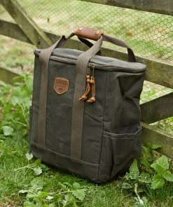 Life Of Riley Waxed Canvas Cool Bag - Insulated For Hot Food Too.