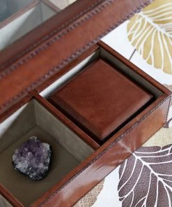 Life Of Riley Storage Leather Collectors Display Box