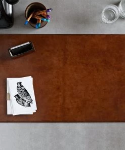 Life Of Riley Leather Large Desk Set