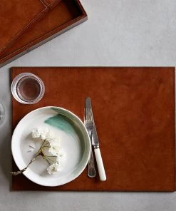 Life Of Riley Leather Set Of Eight Placemats Bar Ware