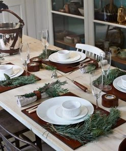 Life Of Riley Leather Set Of Eight Placemats Bar Ware