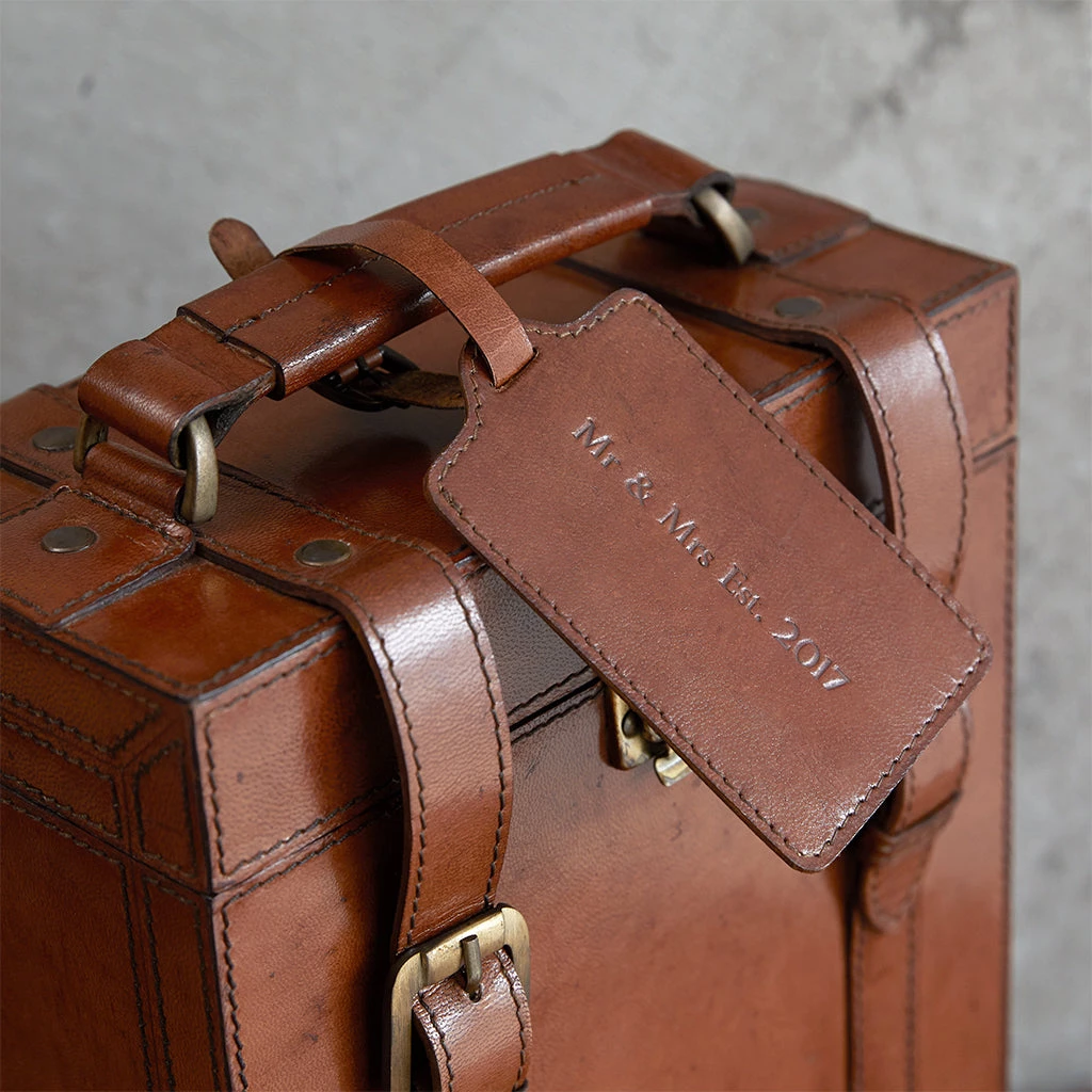 Life Of Riley Leather Double Flask Carrier With Tray 6 Life Of Riley Leather Double Flask Carrier With Tray