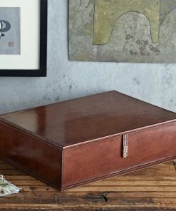 Life Of Riley Leather Desk Organiser Set Gift Sets