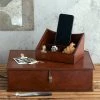 Life Of Riley Leather Desk Organiser Set Gift Sets