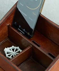 Life Of Riley Leather Desk Organiser Set Gift Sets