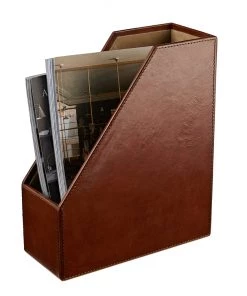 Life Of Riley Leather Magazine File Home Office