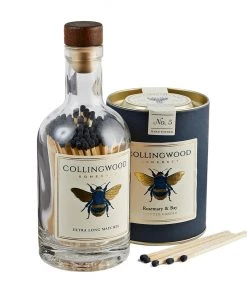 Life Of Riley For Her Scented Candle Gift Set. Rosemary & Bay Candle And Long Matches