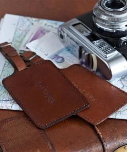 Life Of Riley For Couple Leather Luggage Tag