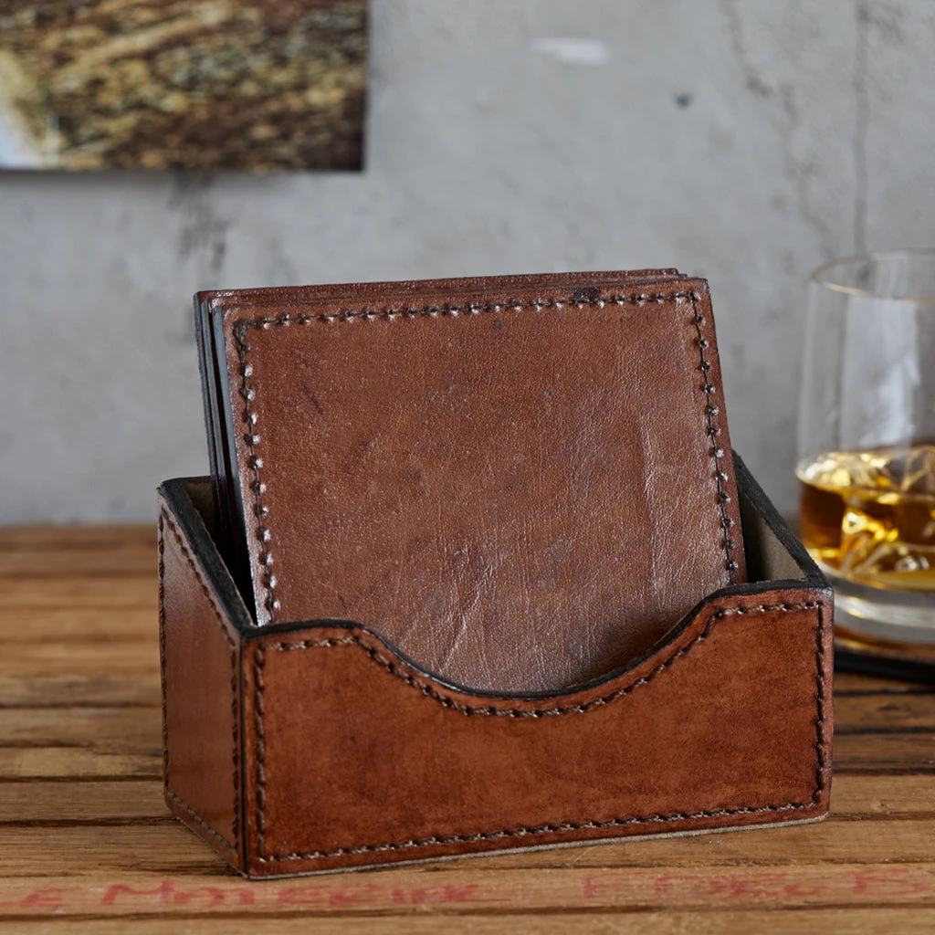 Life Of Riley Leather Coasters And Holder Third Anniversary 7 Life Of Riley Leather Coasters And Holder Third Anniversary