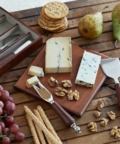 Life Of Riley For Couple Leather Cheese Knife And Board Set