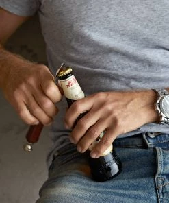 Life Of Riley Bar Ware Leather Bottle Opener