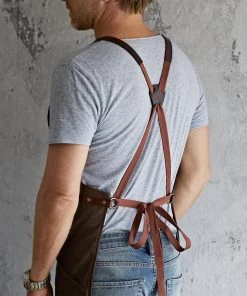 Life Of Riley Father's Day Waxed Canvas And Leather Apron