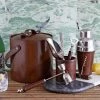 Life Of Riley Leather Complete Cocktail Hosting Set