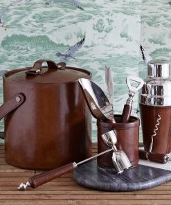 Life Of Riley Leather Complete Cocktail Hosting Set