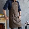 Life Of Riley Father's Day Waxed Canvas And Leather Apron