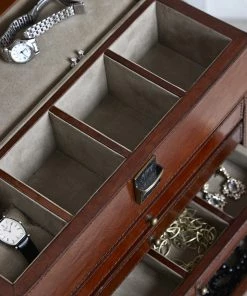 Life Of Riley Leather Men's Jewellery Organiser For Him