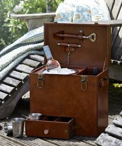 Life Of Riley Leather Drinks Box Drinks Cases