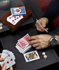 Life Of Riley Leather Personalised Card And Dice Box