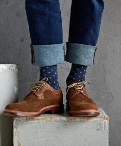 Life Of Riley Socks In A Personalised Keepsake Box. Navy Pin Polka Dot 9 Life Of Riley Socks In A Personalised Keepsake Box. Navy Pin Polka Dot