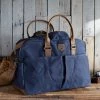 Life Of Riley Waxed Canvas Gifts Waxed Canvas And Leather Weekend Bag