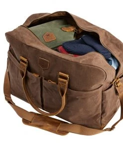 Life Of Riley Waxed Canvas Gifts Waxed Canvas And Leather Weekend Bag