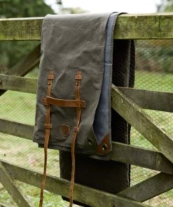 Life Of Riley Waxed Canvas And Leather Picnic Rug