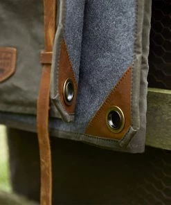 Life Of Riley Waxed Canvas And Leather Picnic Rug