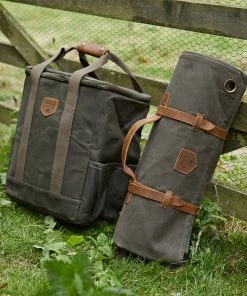 Life Of Riley Waxed Canvas And Leather Picnic Rug