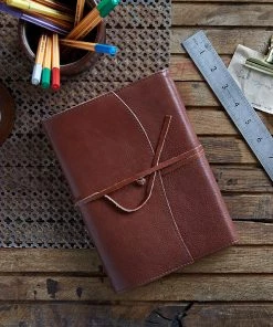 Life Of Riley Leather Refillable Tie Journal