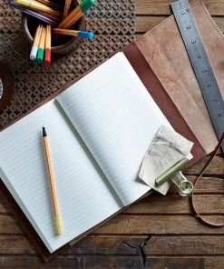 Life Of Riley Leather Refillable Tie Journal