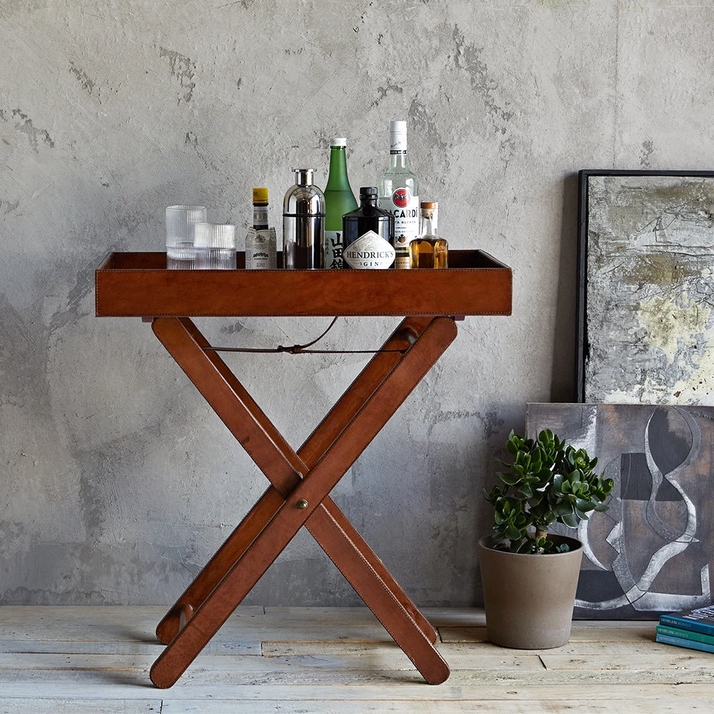 Life Of Riley Leather Butler Tray 5 Life Of Riley Leather Butler Tray