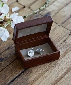 Life Of Riley Leather Earring Box