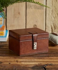 Life Of Riley Leather Stud Keepsake Box - Free Personalisation