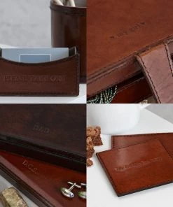 Life Of Riley Leather Large Desk Set