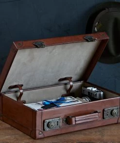 Life Of Riley Keepsake Boxes Leather Memory Keepsake Suitcase