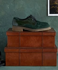 Life Of Riley New Arrivals Leather Shoe Storage Box - Two Sizes