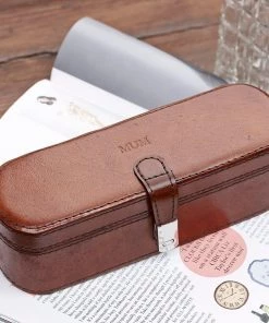Life Of Riley Leather Personalised Small Jewellery Box