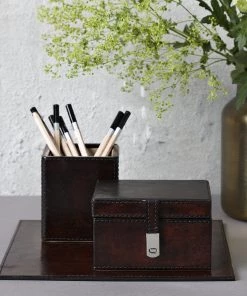 Life Of Riley Gift Sets Leather Desk Set Small