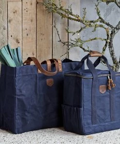 Life Of Riley Waxed Canvas Gifts Waxed Canvas Picnic Tote And Cool Bag Picnic Set